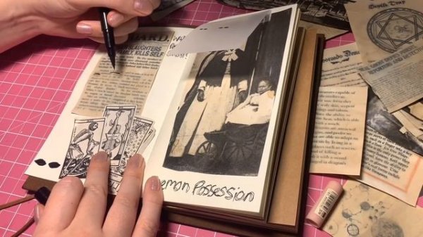 ASMR Art Journalling (Whispered, Supernatural Folklore)
