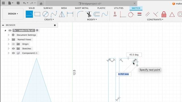 Sketching An Airplane in Fusion 360 смотреть онлайн