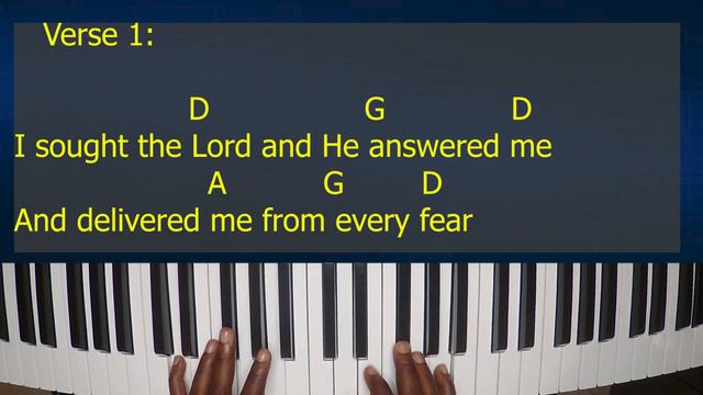 The Brooklyn Tabernacle Choir - Psalm 34 (Piano Tutorial) смотреть онлайн