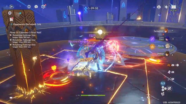 C6 Childe R1 Polar Star spiral abyss floor 12 damage showcase смотреть онлайн