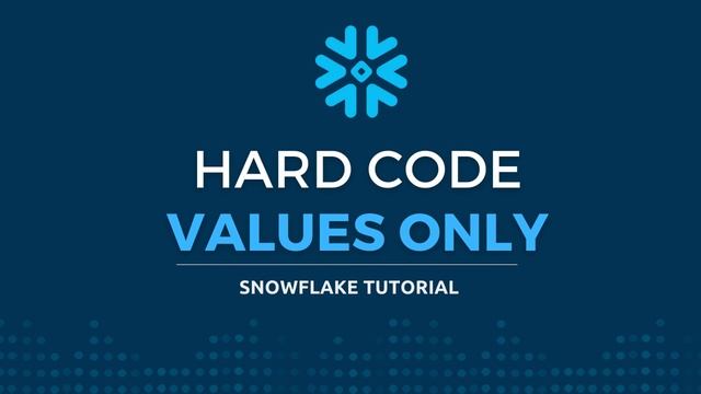 Create custom JSON w/ Snowflake смотреть онлайн