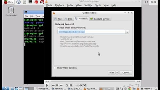 Stream Raspberry Pi Camera Module video using raspivid and vlc смотреть онлайн