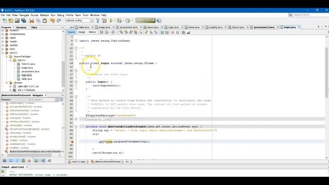 JAVA-Login Met Database/Login username and password from sql смотреть онлайн