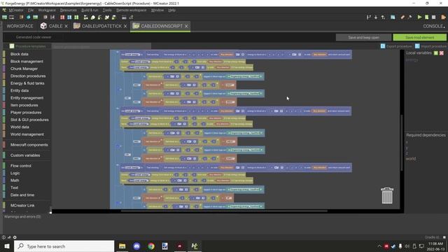 MCREATOR: Forge Energy Procedure Blocks | 2022.1 смотреть онлайн