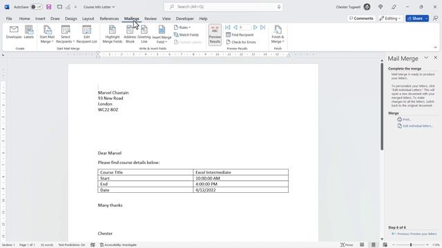 How to Split Mail Merge into Separate Documents in Microsoft Word смотреть онлайн