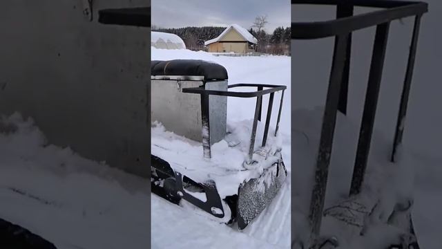 Самодельный снегоход из мотособаки смотреть онлайн