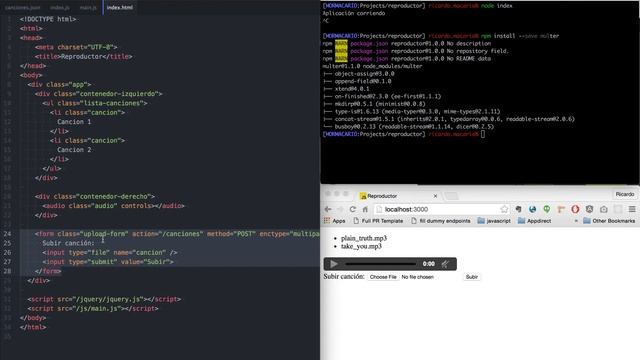 Streaming Audio con Node.js - 12 - Upload canciones смотреть онлайн