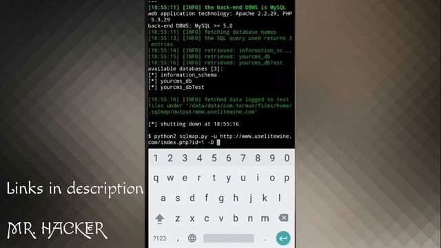 HOW TO HACK WEBSITES HAVING DORKS ON ANDROID WITH TERMUX [termux hacking part 1] смотреть онлайн