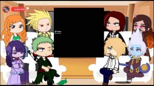 Anime characters react to Ichigo Kurosaki // Zangetsu // Bleach //