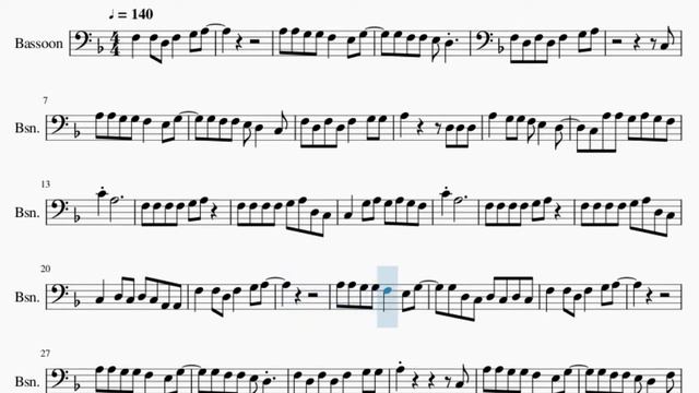 Bassoon Sheet Music: How to play I Ain’t Worried by OneRepublic смотреть онлайн