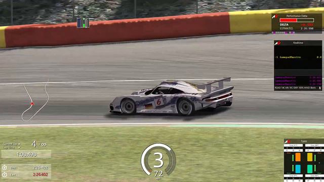 1996 Porsche 911(993) GT1 2.25.7 on xbox gamepad смотреть онлайн