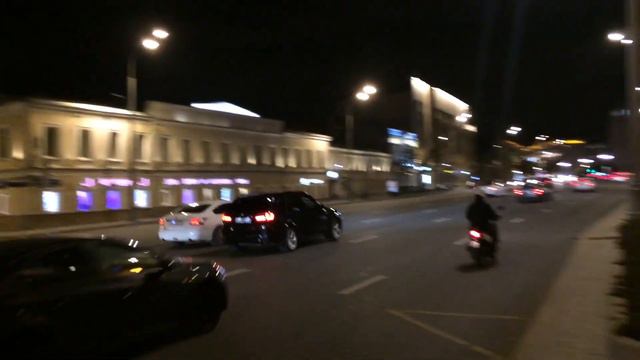 Москва. Вечер. Садовое кольцо. Moscow. Evening. Garden Ring road. смотреть онлайн