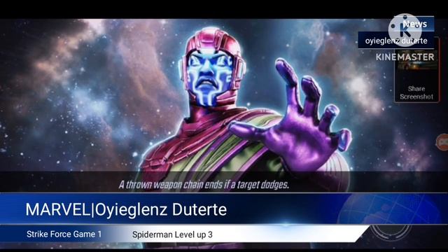 MARVEL STRIKE FORCE:Game 1|Spiderman Level up to Level 3|Oyieglenz Duterte смотреть онлайн