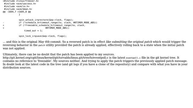 Unix & Linux: What is the difference between a patch which reverts a commit and a "reversed patch"? смотреть онлайн