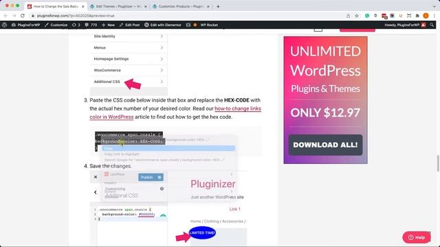 How to Remove or Change the Sale Badge Color and Text in WooCommerce смотреть онлайн