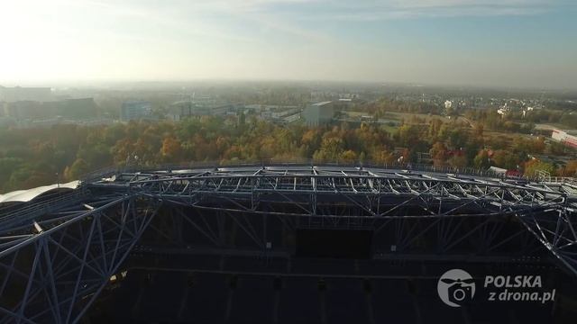 INEA Stadion w Poznaniu z lotu ptaka смотреть онлайн