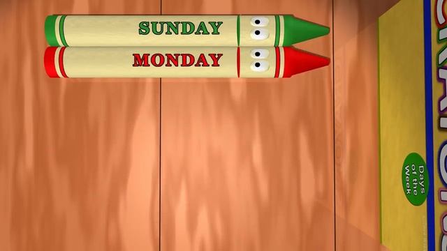 Days Of The Week: Sunday To Saturday With Calendar Crayons