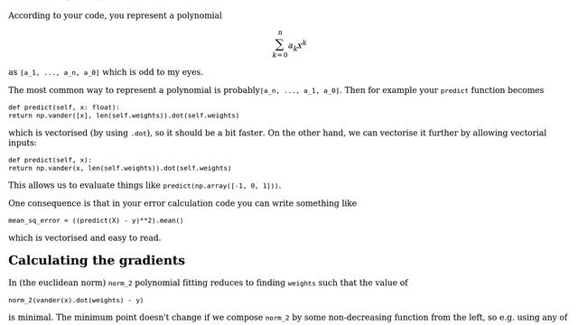 Code Review: Polynomial regression with Gradient Descent: Python (2 Solutions!!) смотреть онлайн