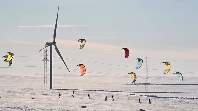 Сноукайтинг в тундре. 5 смена Белоснежной тундры 2022 смотреть онлайн