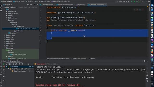How to test HTTP requests using Laravel feature testing part 1 смотреть онлайн