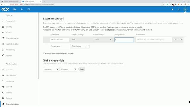 FreeNAS 11.2 - How to Mount External Storage and iOS App Setup for #Nextcloud Plugin смотреть онлайн