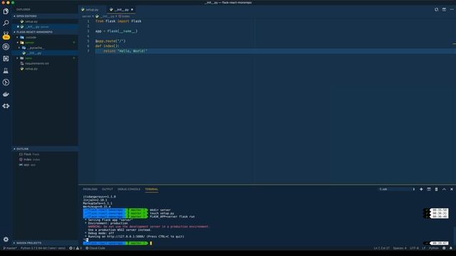 Structure a Flask React Monorepo смотреть онлайн