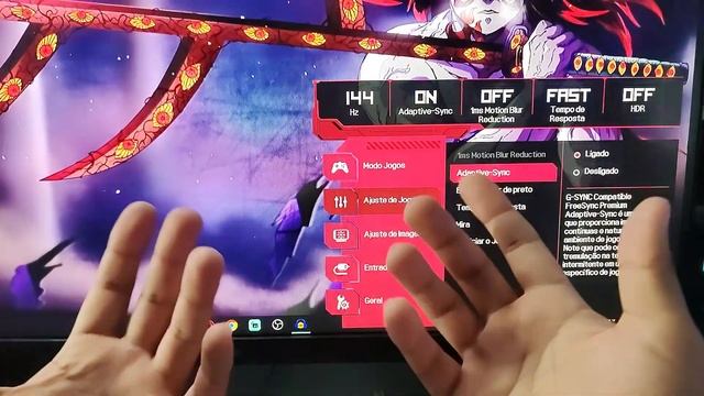 MONITOR LG ULTRAGEAR, mostrando todo seu menu e se vale a pena esse monitor смотреть онлайн