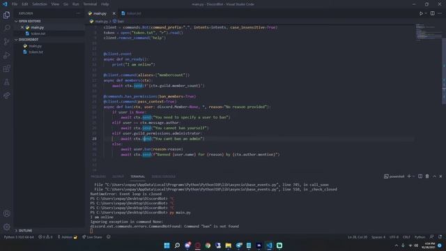 Creating a Multi-Discord Moderation Bot (Part 2) смотреть онлайн
