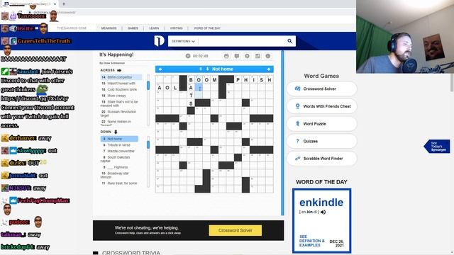 Forsen Plays Daily Crossword Puzzle (With Chat)