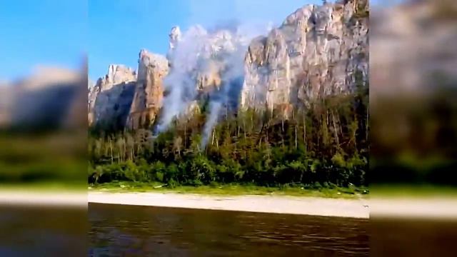 Якутия, горят Ленские столбы. смотреть онлайн