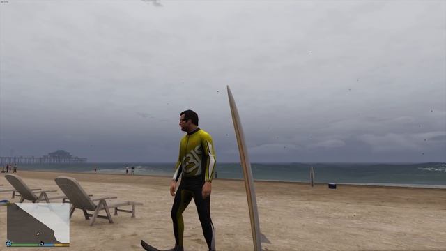 СЁРФИНГ в ЦУНАМИ оказался плохой идеей... - GTA 5 Реальная Жизнь (Моды ГТА 5) смотреть онлайн