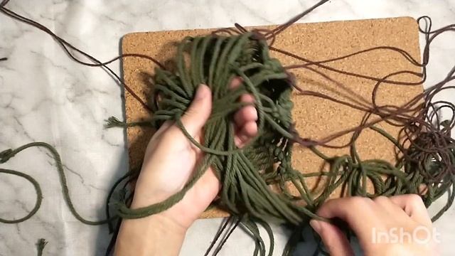 ?丸いサボテンの作り方(マクラメ編み)〜How to make a round cactus (macrame knitting)〜 смотреть онлайн
