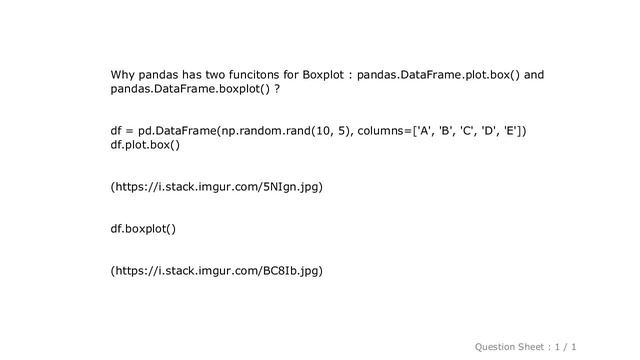 Pandas : Difference between pd.df.plot.box() and pd.df.boxplot() смотреть онлайн