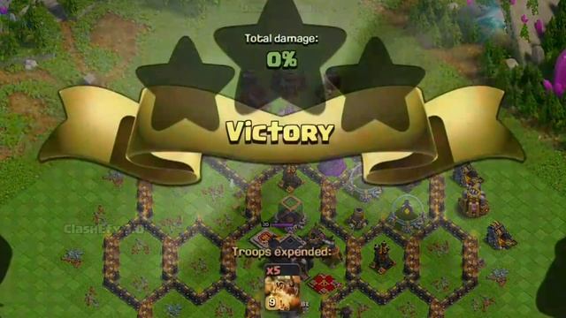 TH 9 Base vs TH 15 Super Troops | Clash of Clans смотреть онлайн