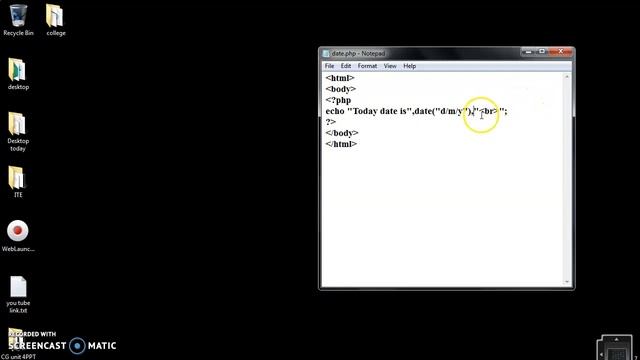 PHP Today Date смотреть онлайн