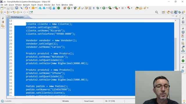 12.3 Padrões de projetos criacionais (Builder) смотреть онлайн