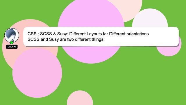 CSS : SCSS & Susy: Different Layouts for Different orientations смотреть онлайн