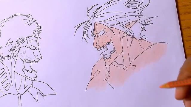 Drawing Eren Vs Reiner From Attack on Titan смотреть онлайн