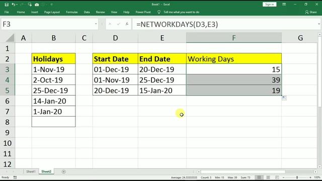 How To Calculate Working Days Between Two Dates in Excel | NetworkDays Formula in Excel смотреть онлайн