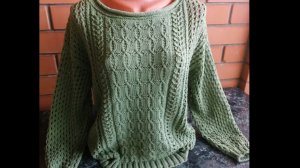 МК Женский джемпер спицами "Весенняя мелодия" часть-1