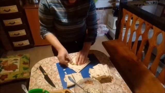Пирог за пять минут из лаваша . смотреть онлайн