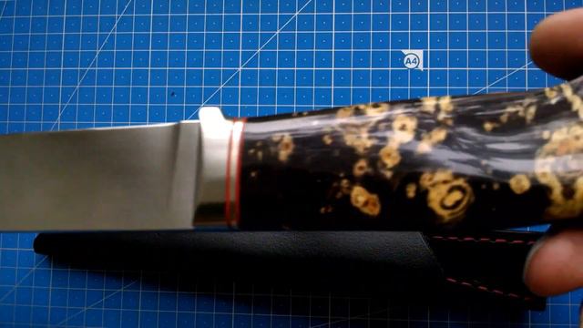 Нож ручной работы N690 смотреть онлайн