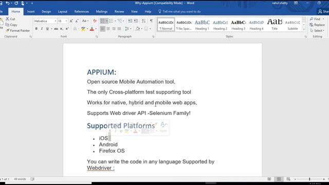 2. Appium Features | Appium -Mobile Testing (Android/IOS) from Scratch + Frameworks смотреть онлайн