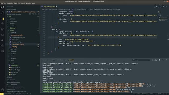 Integration of Blockchain Explorer with Hyperledger Fabric - Part 2 смотреть онлайн