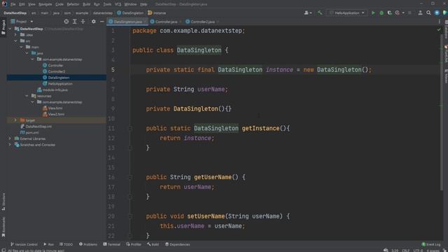 The concept of sending data between scenes in JavaFX смотреть онлайн