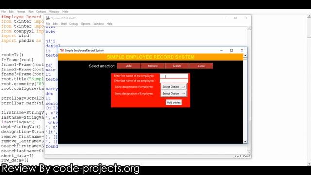 Simple Employee Record System In PYTHON With Source Code | Source Code & Projects смотреть онлайн