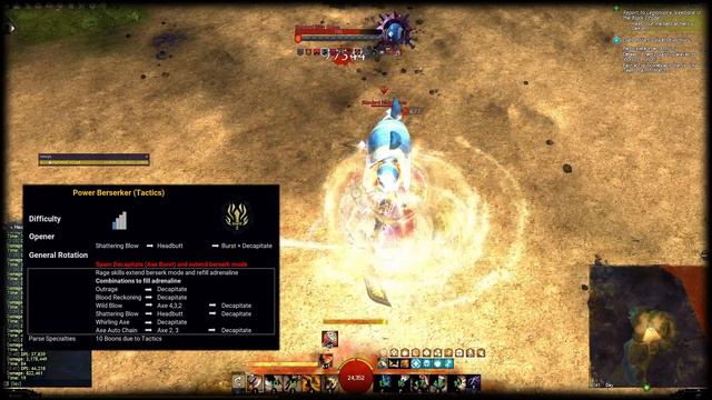 Guild Wars 2 Easy Rotation - Power Berserker (38k DPS) смотреть онлайн