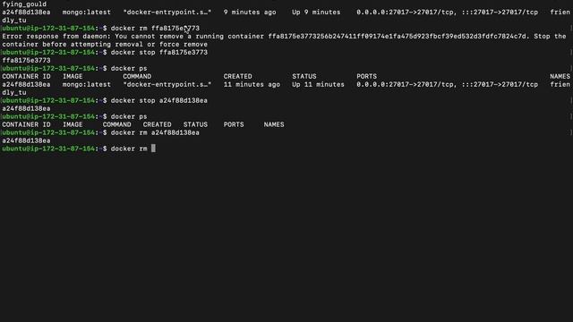 #5 Docker STOP and Remove image смотреть онлайн