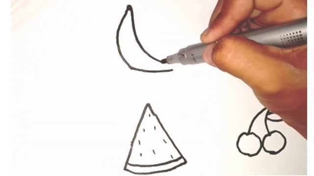 Draw yummy Fruits with song for kids/Рисование Фрукты для Детей / Bolalar uchun mevalarni chizish смотреть онлайн