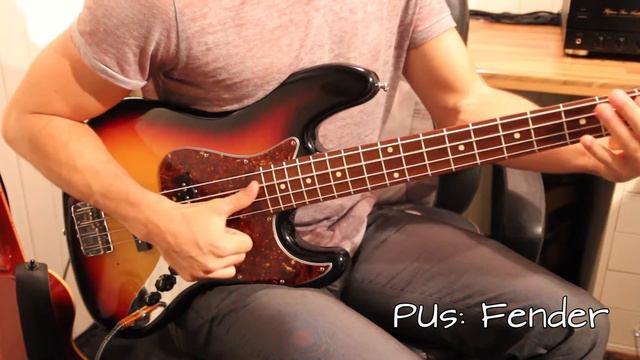 Jazz Bass Pickups - Fender Custom Shop vs. Häussel noiseless смотреть онлайн